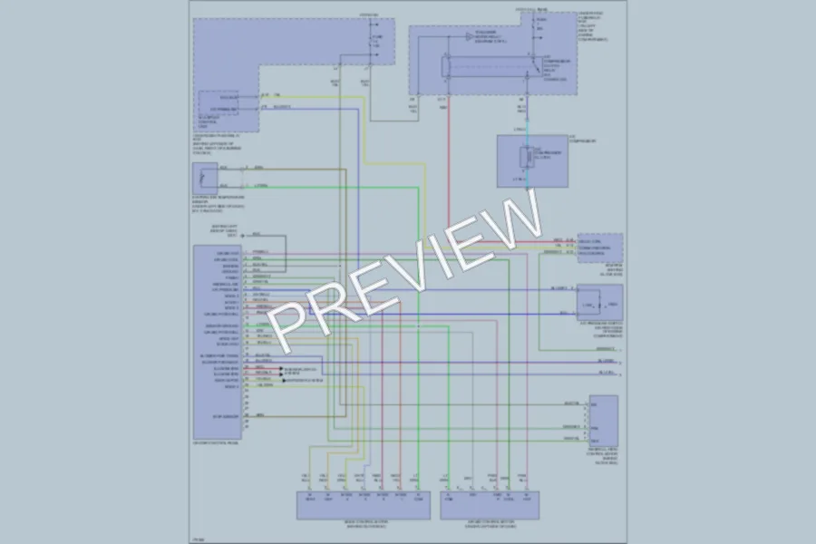 2004 Honda Element Air Conditioning wiring diagram preview