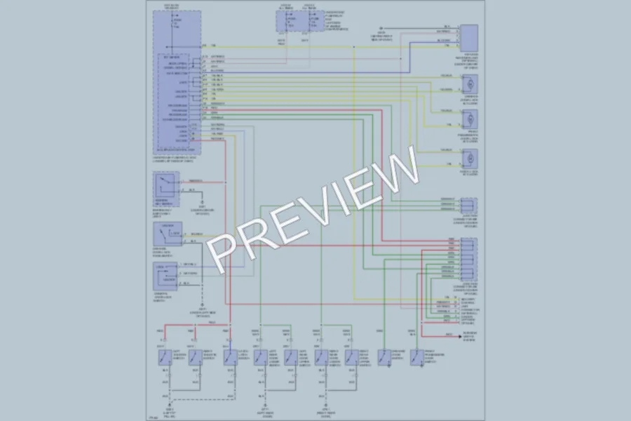 2004 Honda Element Power Door Locks wiring diagram preview