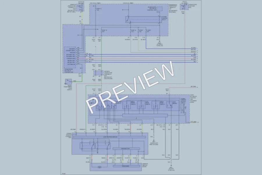 2004 Honda Odyssey Power Windows wiring diagram preview
