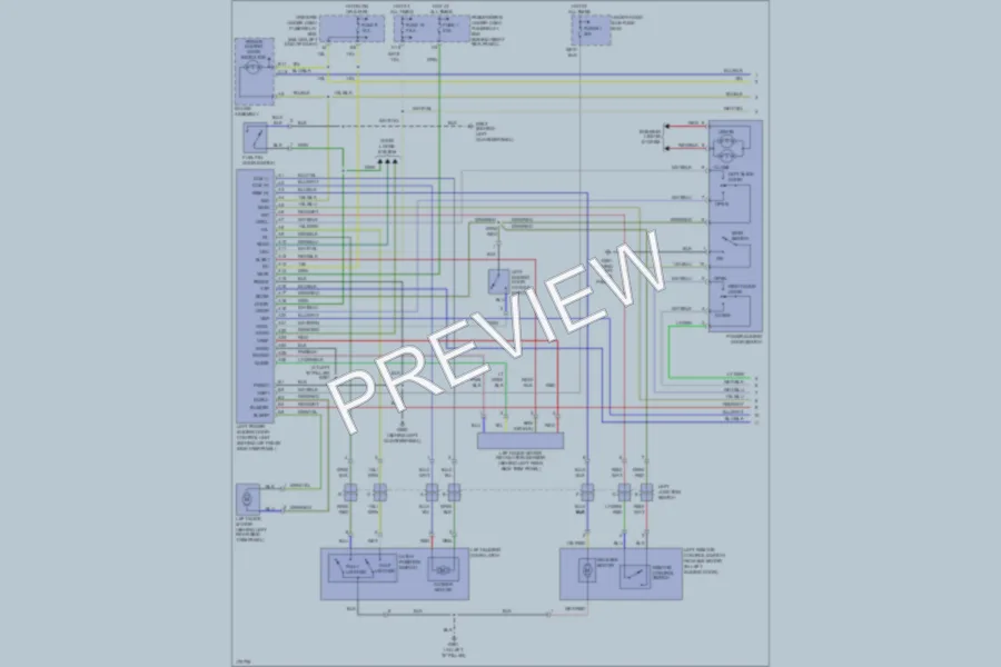 2004 Honda Odyssey Trunk Tailgate Fuel Door wiring diagram preview