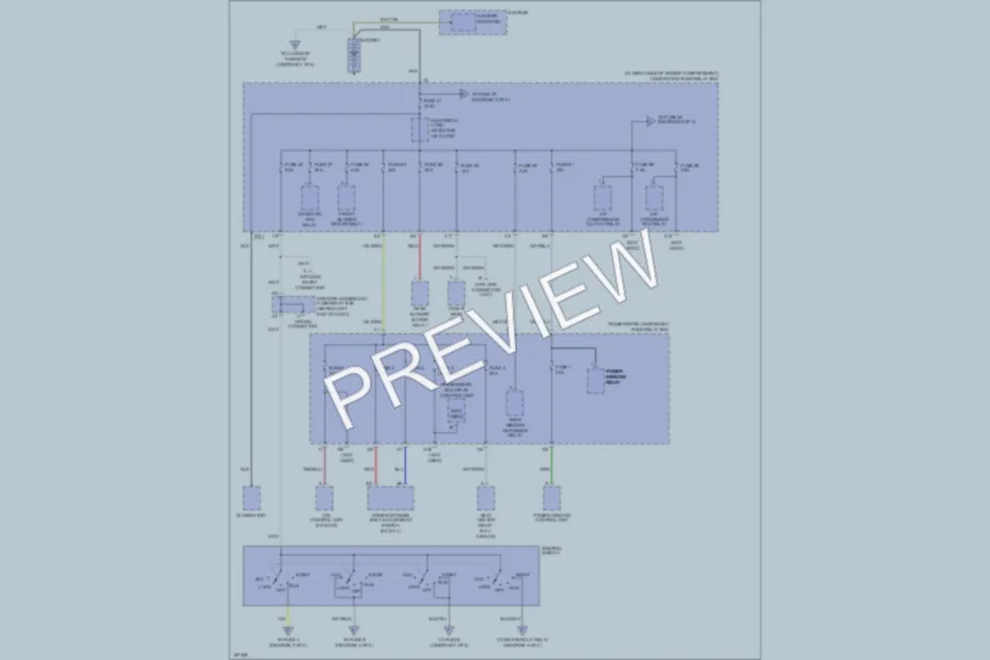 2004 Honda Pilot Power Distribution wiring diagram preview