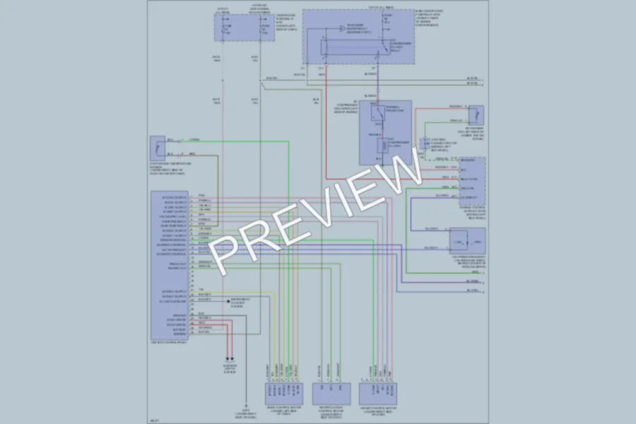 2004 Honda S2000 Air Conditioning wiring diagram preview
