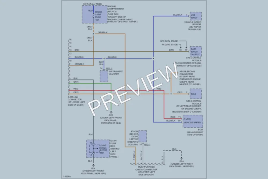 2004 Hyundai Accent Computer Data Lines wiring diagram preview