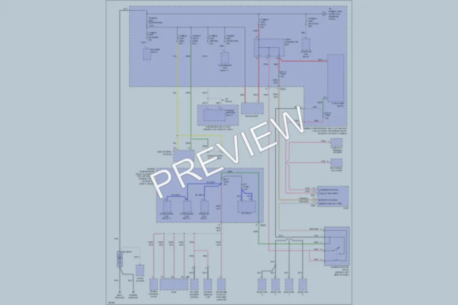 2004 Hyundai Accent Power Distribution wiring diagram preview