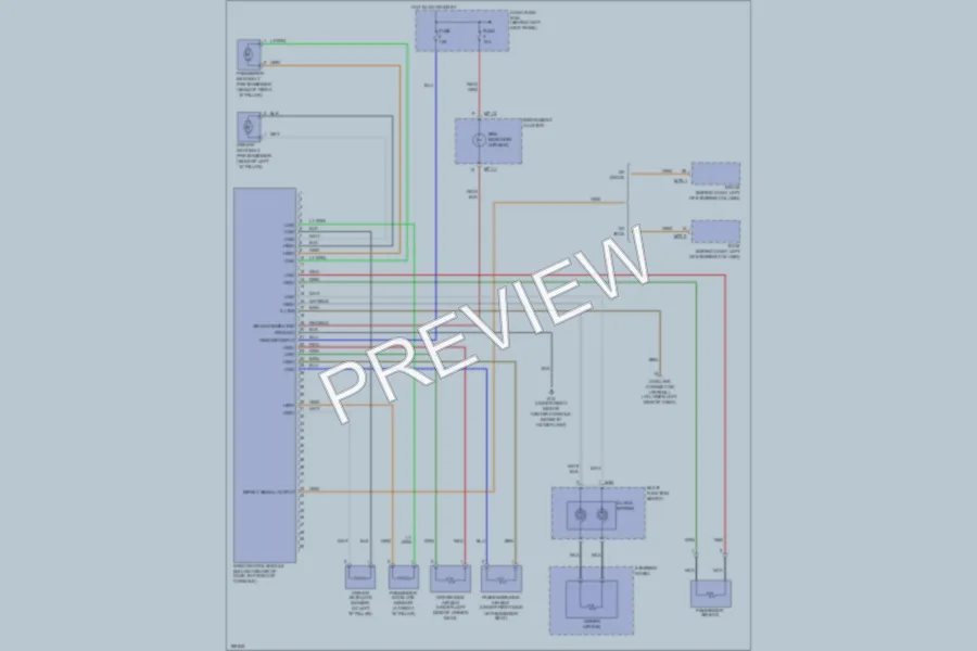 2004 Hyundai Accent Supplemental Restraints wiring diagram preview