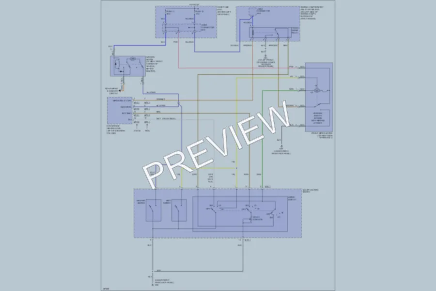 2004 Hyundai Accent Wiper Washer wiring diagram preview