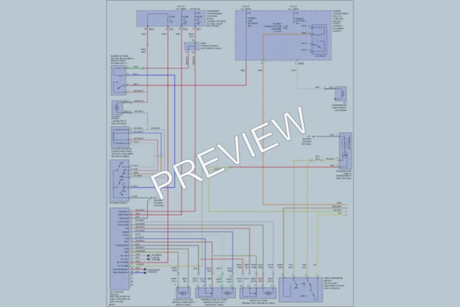 2004 Hyundai Elantra Air Conditioning wiring diagram preview