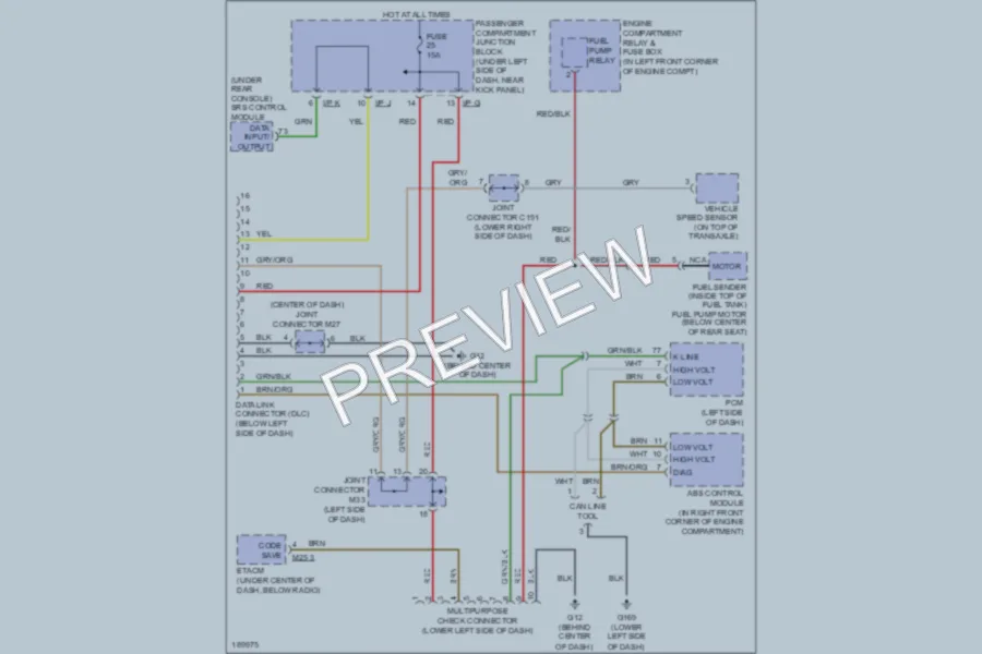 2004 Hyundai Elantra Computer Data Lines wiring diagram preview