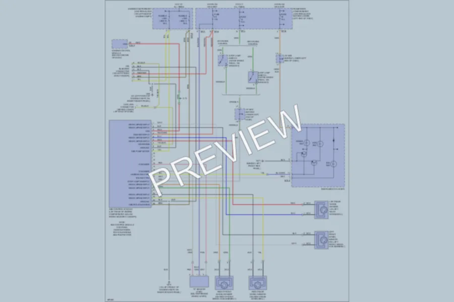 2004 Hyundai SantaFe Anti Lock Brakes wiring diagram preview