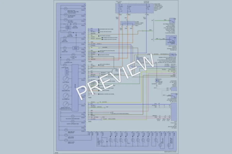 2004 Hyundai SantaFe Instrument Cluster wiring diagram preview