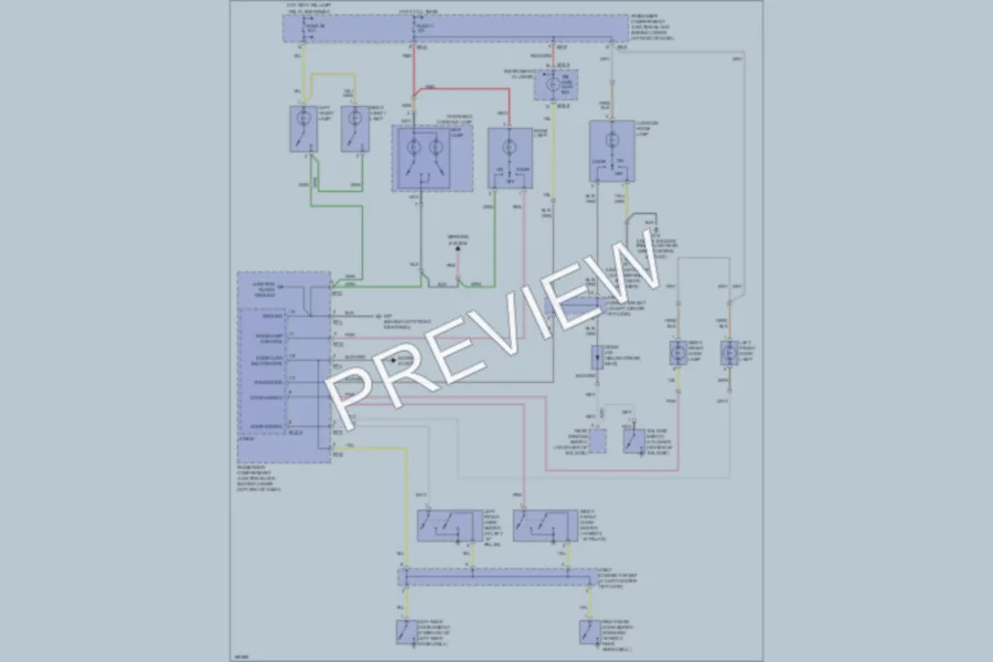 2004 Hyundai SantaFe Interior Lights wiring diagram preview