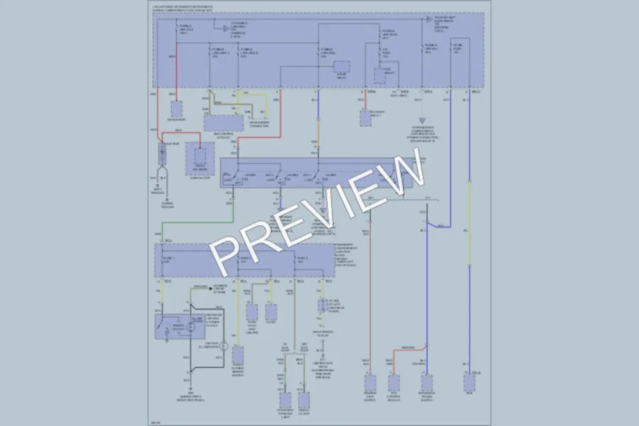 2004 Hyundai SantaFe Power Distribution wiring diagram preview
