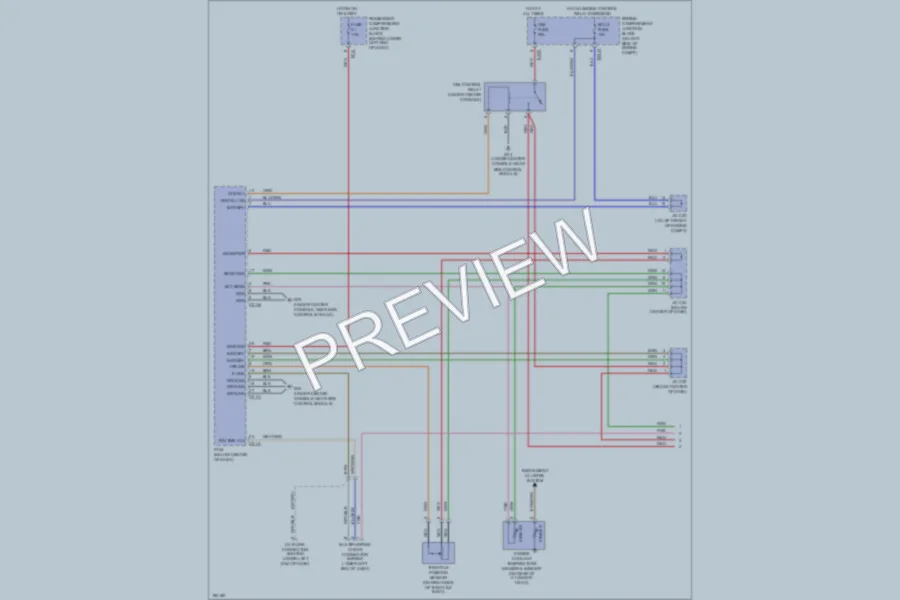 2004 Hyundai SantaFe Transmission wiring diagram preview