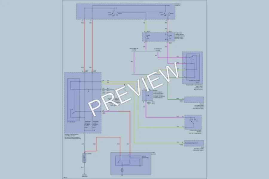 2004 Hyundai Sonata Starting Charging wiring diagram preview