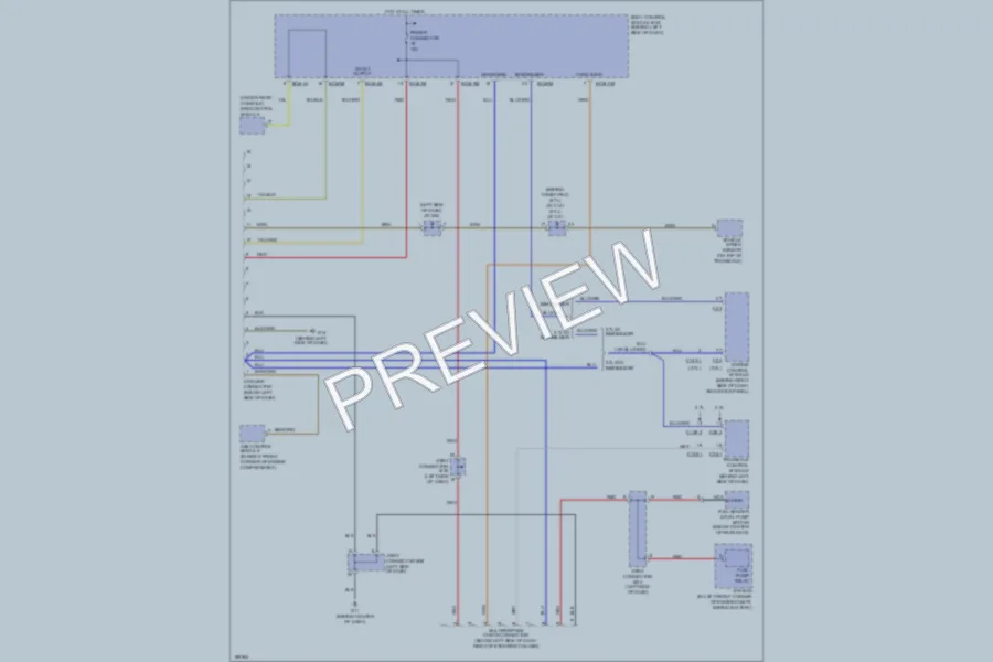 2004 Hyundai Tiburon Computer Data Lines wiring diagram preview
