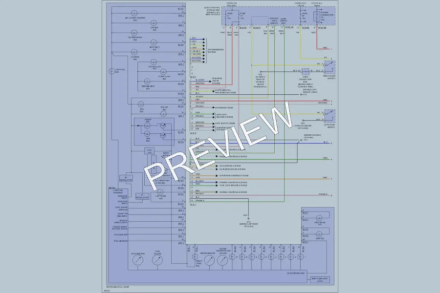 2004 Hyundai Tiburon Instrument Cluster wiring diagram preview