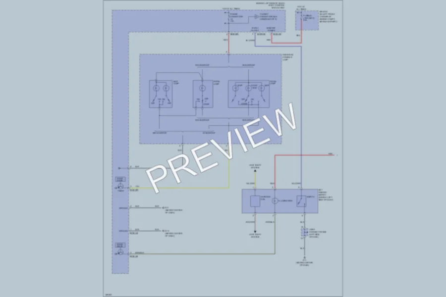 2004 Hyundai Tiburon Interior Lights wiring diagram preview