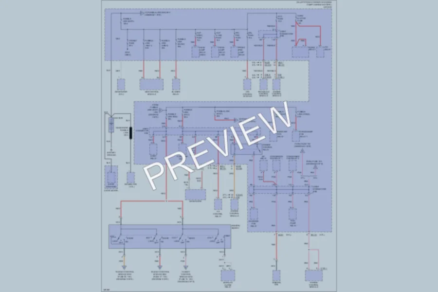 2004 Hyundai Tiburon Power Distribution wiring diagram preview