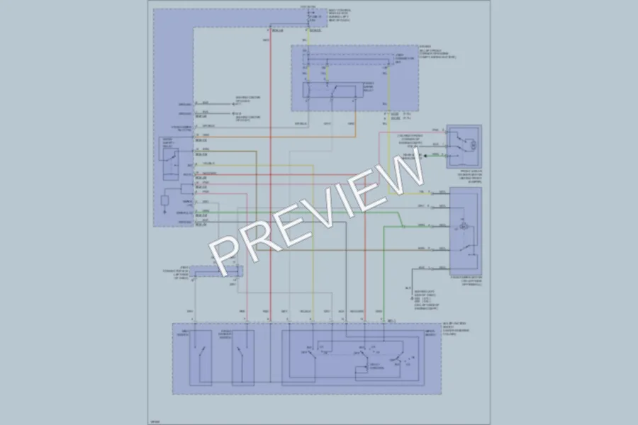 2004 Hyundai Tiburon Wiper Washer wiring diagram preview
