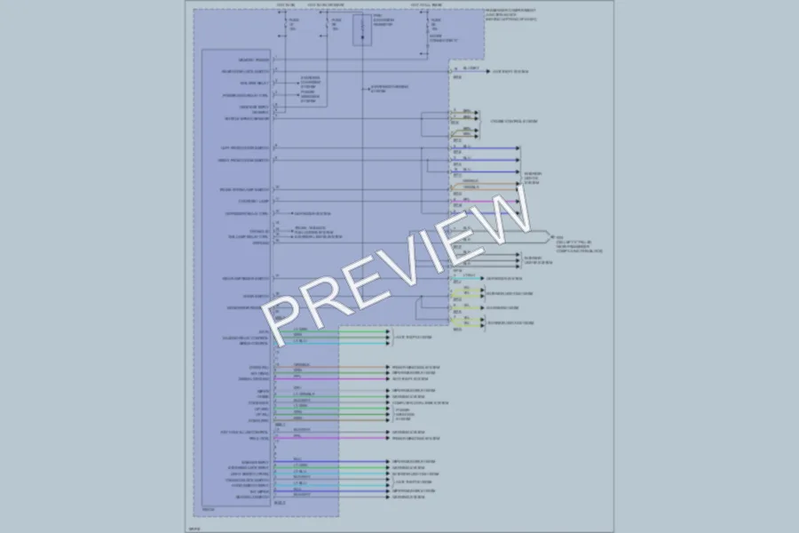 2004 Hyundai XG350 Body Control Modules wiring diagram preview