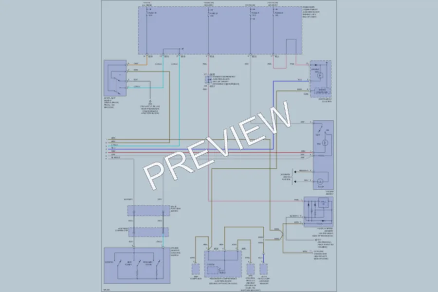 2004 Hyundai XG350 Cruise Control wiring diagram preview