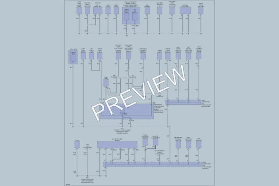 2004 Hyundai XG350 Ground Distribution wiring diagram preview
