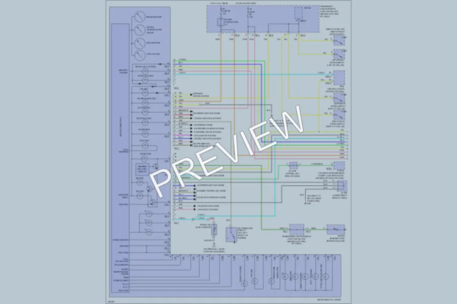 2004 Hyundai XG350 Instrument Cluster wiring diagram preview