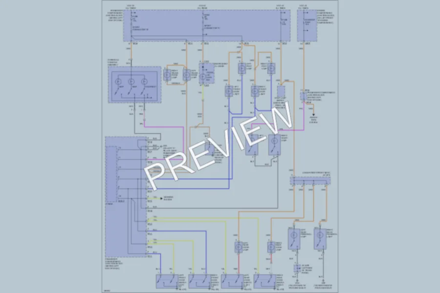 2004 Hyundai XG350 Interior Lights wiring diagram preview