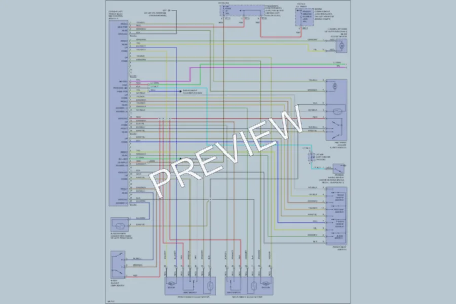 2004 Hyundai XG350 Memory Systems wiring diagram preview