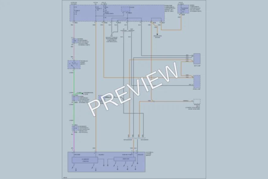 2004 Hyundai XG350 Power Mirrors wiring diagram preview