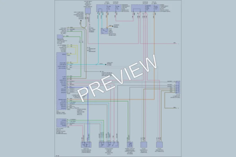 2004 Hyundai XG350 Transmission wiring diagram preview