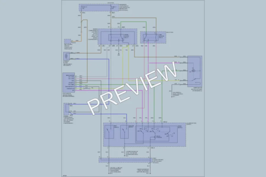 2004 Hyundai XG350 Wiper Washer wiring diagram preview