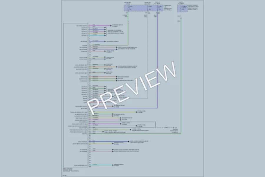 2004 Infiniti FX35 Body Control Modules wiring diagram preview