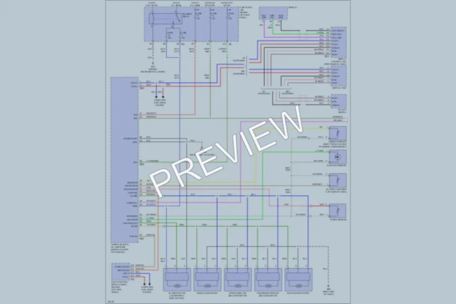 2004 Infiniti FX45 Air Conditioning wiring diagram preview