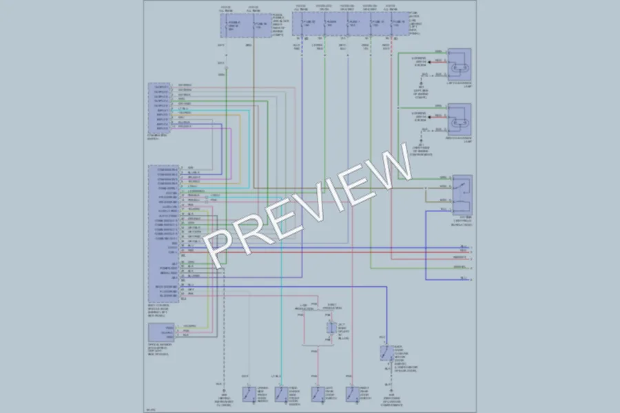 2004 Infiniti FX45 Headlights wiring diagram preview