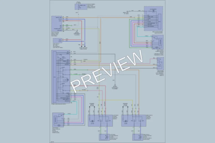 2004 Infiniti FX45 Power Windows wiring diagram preview