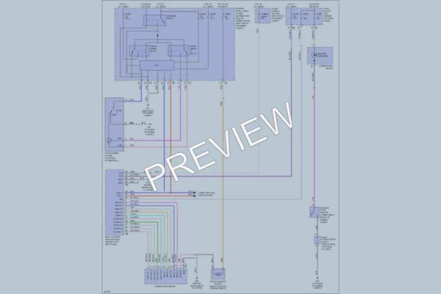 2004 Infiniti FX45 Wiper Washer wiring diagram preview