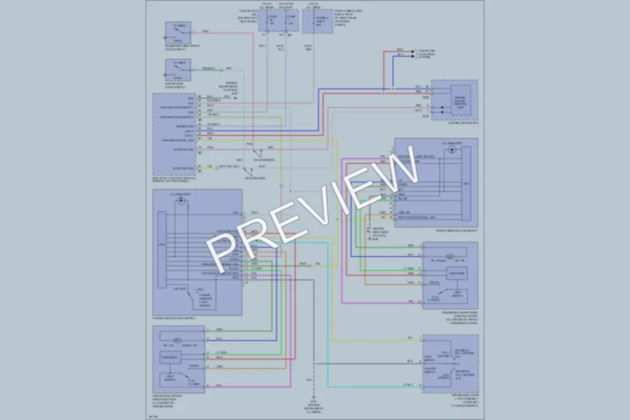 2004 Infiniti G35 Power Windows wiring diagram preview