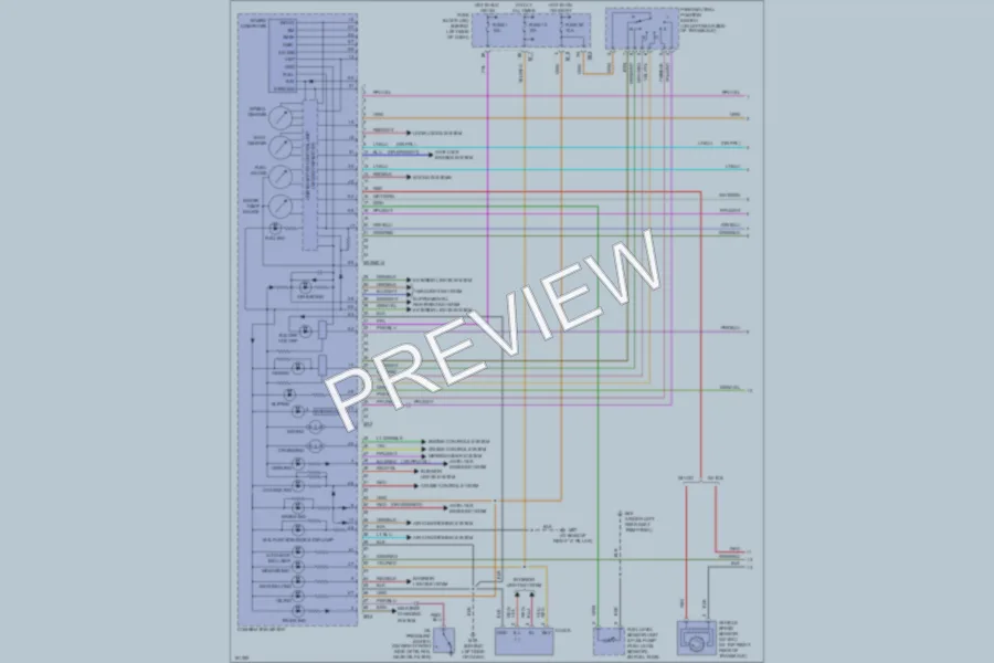 2004 Infiniti I35 Instrument Cluster wiring diagram preview