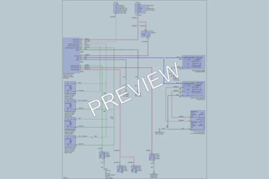 2004 Infiniti I35 Power Door Locks wiring diagram preview