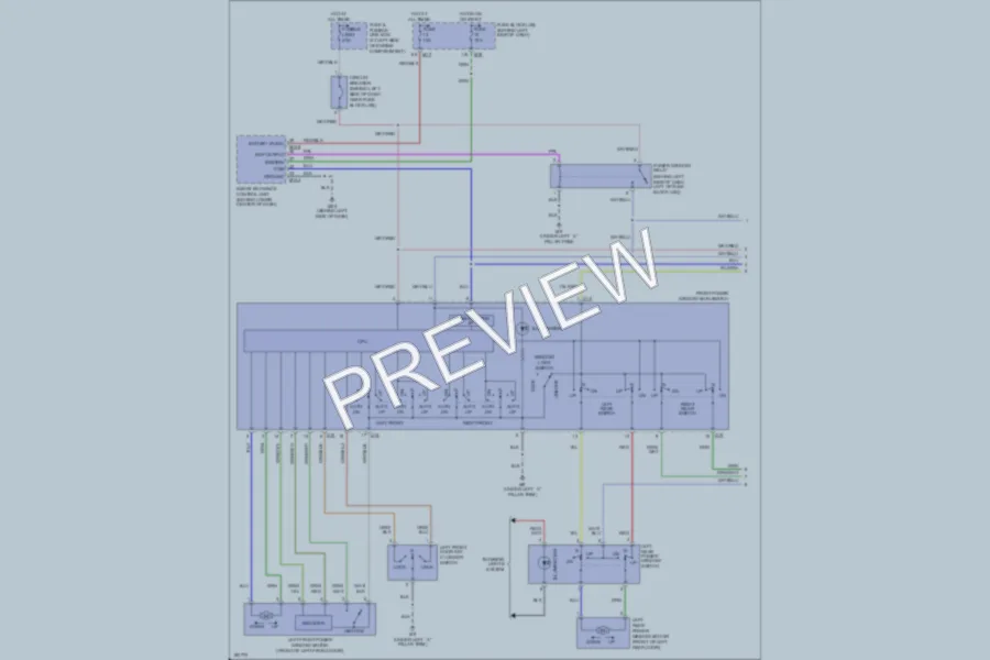 2004 Infiniti I35 Power Windows wiring diagram preview