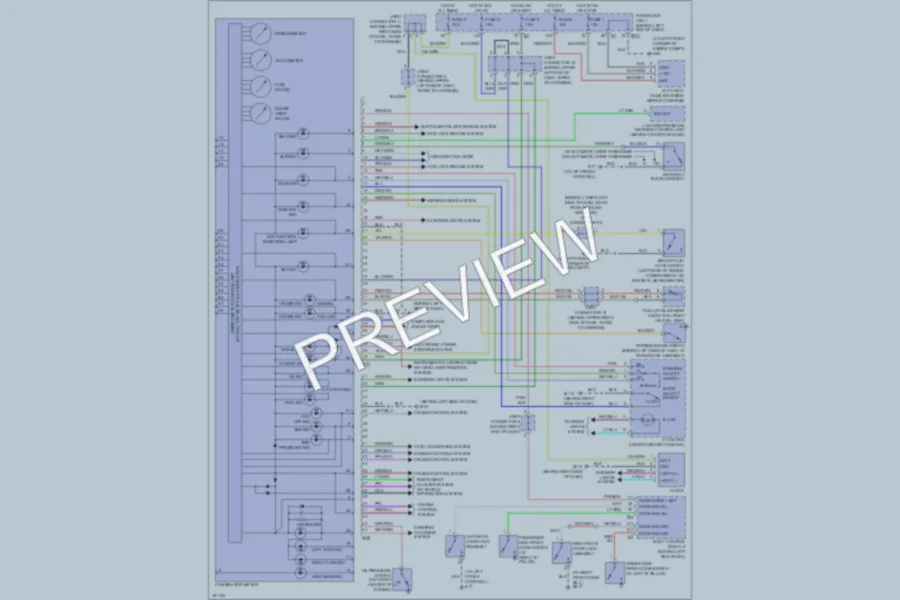 2004 Infiniti M45 Instrument Cluster wiring diagram preview