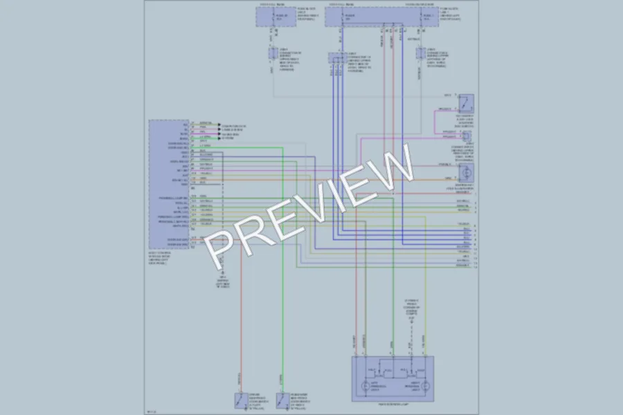 2004 Infiniti M45 Interior Lights wiring diagram preview