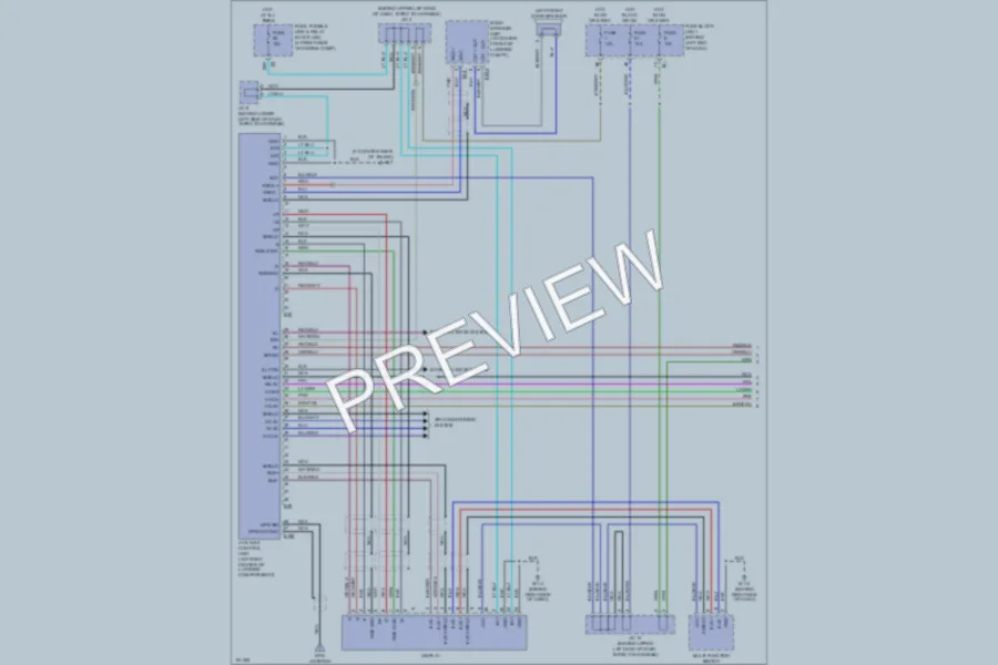 2004 Infiniti M45 Navigation wiring diagram preview