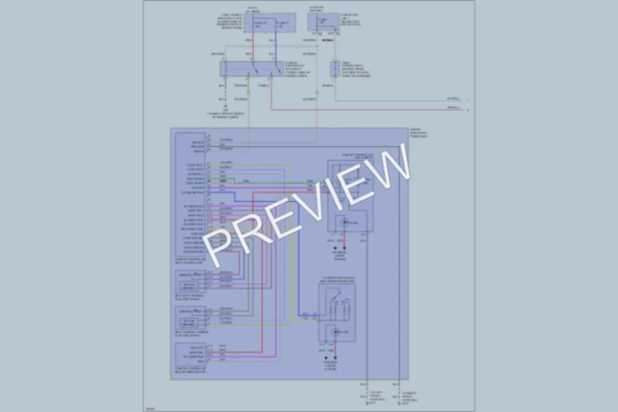 2004 Infiniti M45 Power Seats wiring diagram preview
