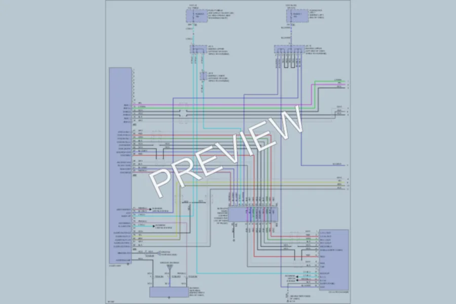 2004 Infiniti M45 Radio wiring diagram preview