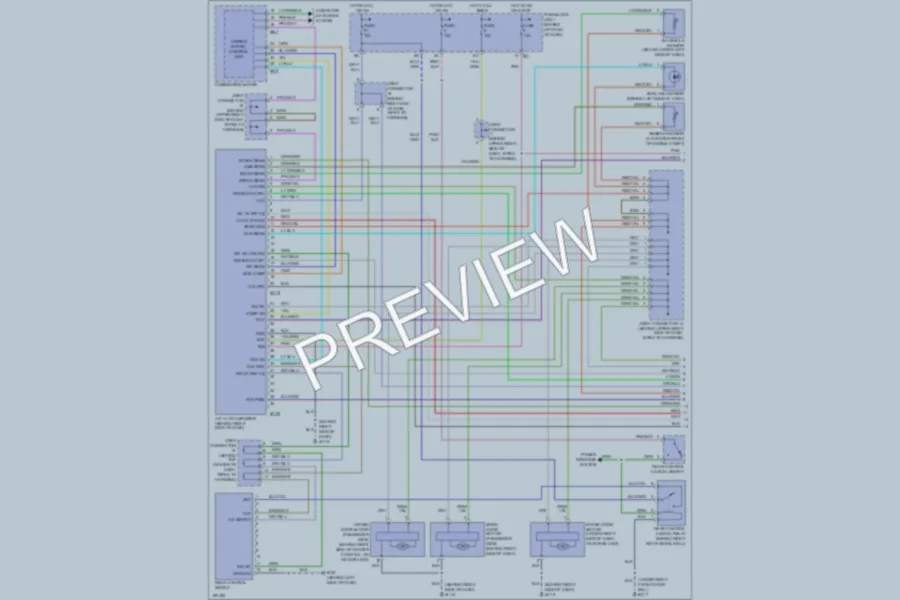 2004 Infiniti Q45 Air Conditioning wiring diagram preview