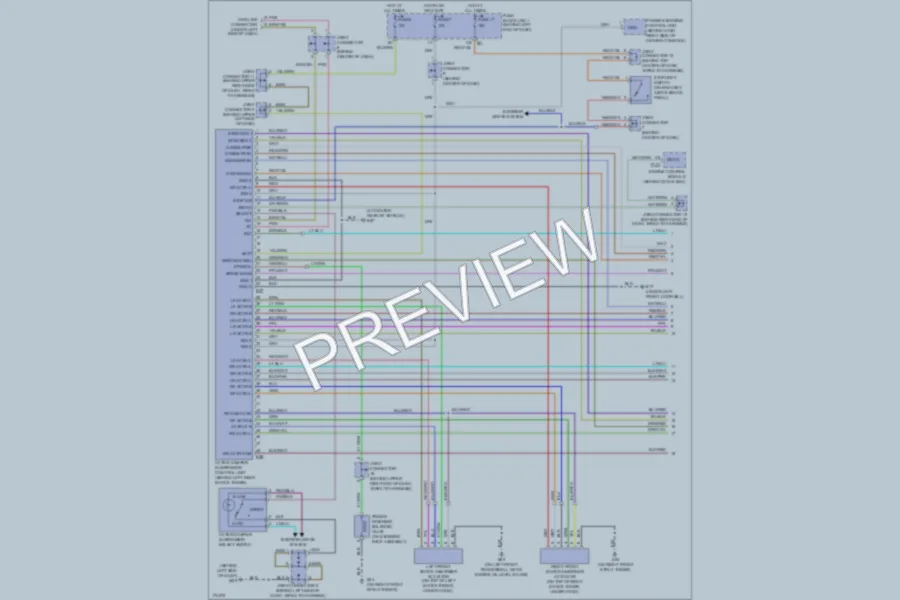 2004 Infiniti Q45 Electronic Suspension wiring diagram preview