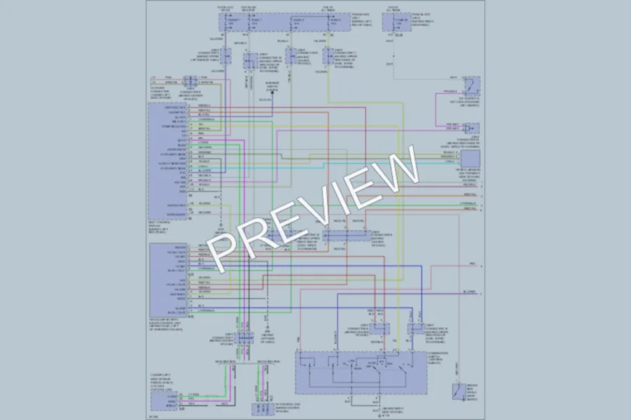 2004 Infiniti Q45 Headlights wiring diagram preview
