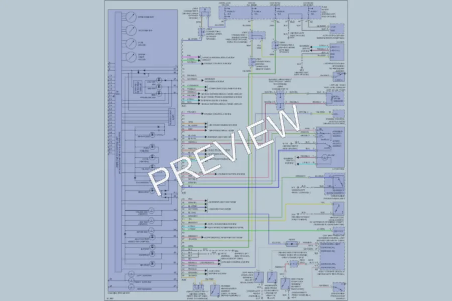 2004 Infiniti Q45 Instrument Cluster wiring diagram preview